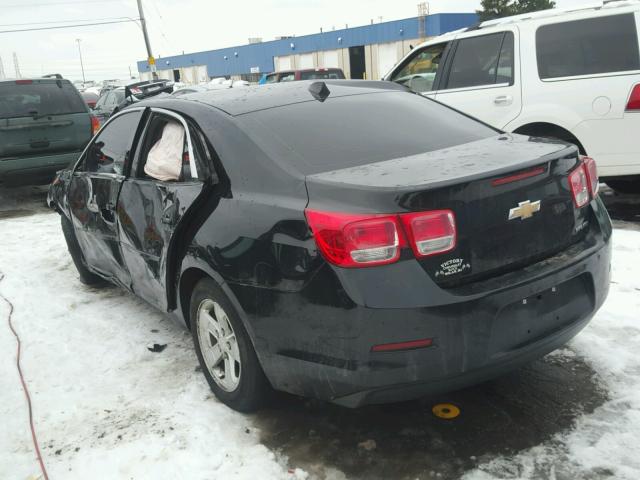 1G11B5SA1DF318643 - 2013 CHEVROLET MALIBU LS შავი ფოტო 3