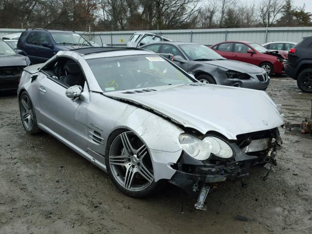 WDBSK74FX3F053296 - 2003 MERCEDES-BENZ SL 55 AMG SILVER photo 1