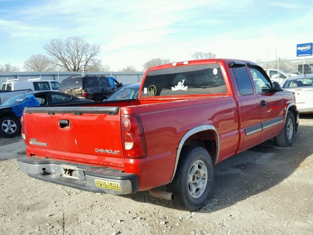 2GCEC19VX31276440 - 2003 CHEVROLET SILVERADO RED photo 4