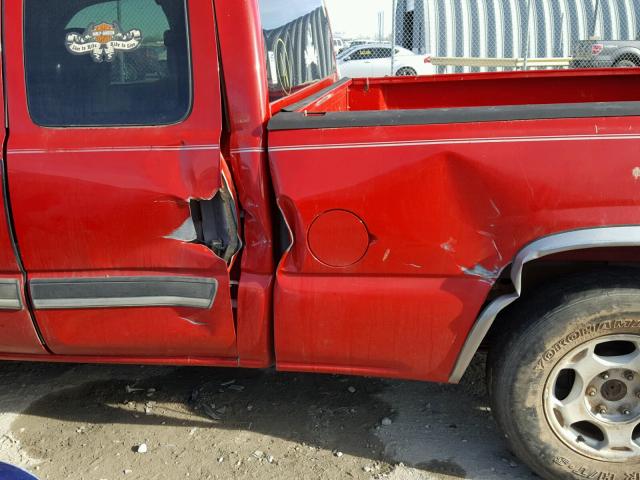 2GCEC19VX31276440 - 2003 CHEVROLET SILVERADO RED photo 9