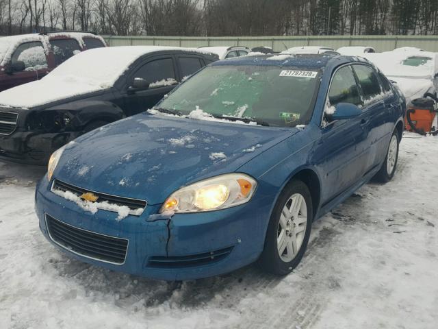 2G1WT57N891323951 - 2009 CHEVROLET IMPALA 1LT BLUE photo 2