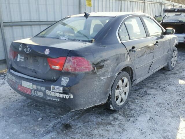 KNAGE228695329216 - 2009 KIA OPTIMA LX BLACK photo 4