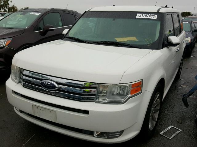 2FMHK6CC3ABB28976 - 2010 FORD FLEX SEL WHITE photo 2