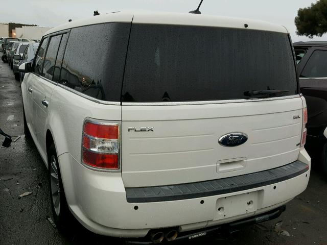 2FMHK6CC3ABB28976 - 2010 FORD FLEX SEL WHITE photo 3