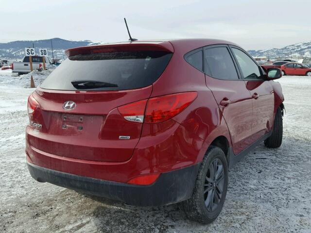 KM8JTCAF2FU098316 - 2015 HYUNDAI TUCSON GLS RED photo 4