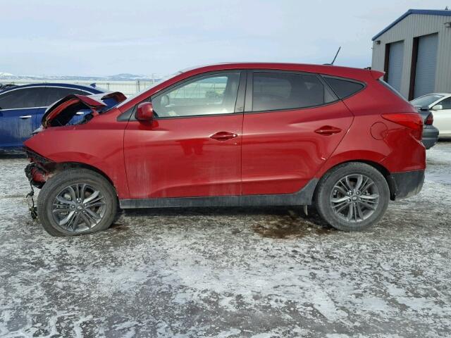 KM8JTCAF2FU098316 - 2015 HYUNDAI TUCSON GLS RED photo 9