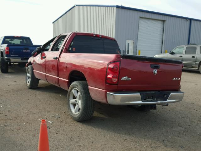 1D7HU18258S543613 - 2008 DODGE RAM 1500 S MAROON photo 3