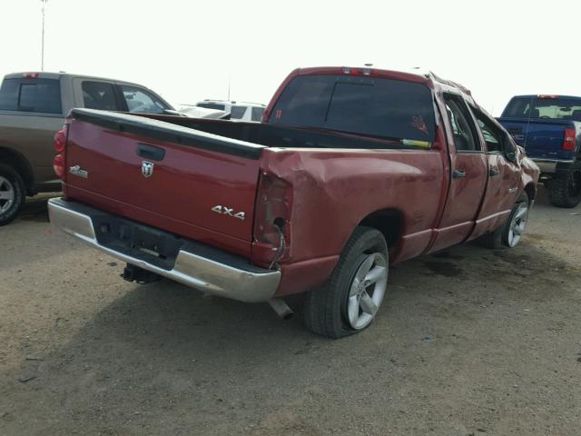 1D7HU18258S543613 - 2008 DODGE RAM 1500 S MAROON photo 4