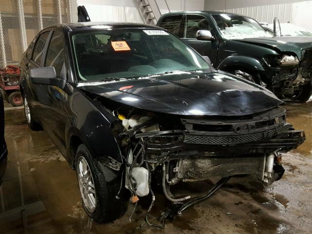 1FAHP35N49W118945 - 2009 FORD FOCUS SE BLACK photo 1