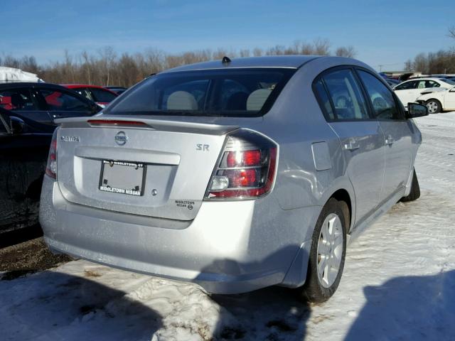 3N1AB6AP5CL643788 - 2012 NISSAN SENTRA 2.0 SILVER photo 4