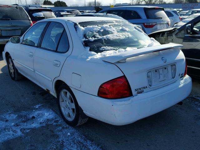 3N1CB51D15L588705 - 2005 NISSAN SENTRA 1.8 WHITE photo 3