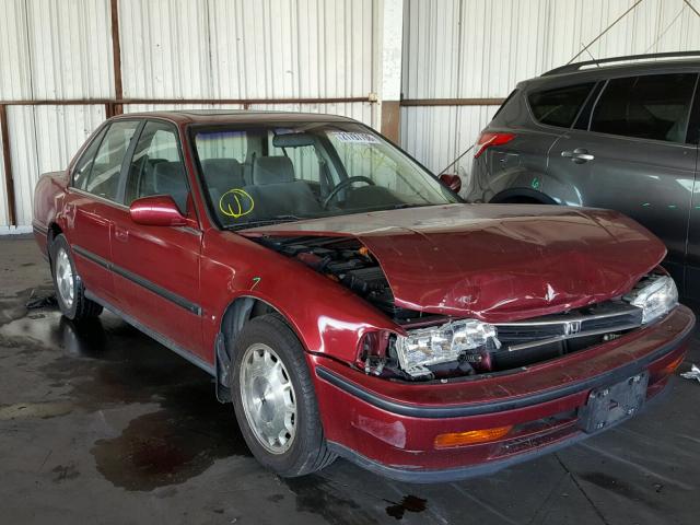 JHMCB7674NC053485 - 1992 HONDA ACCORD EX BURGUNDY photo 1