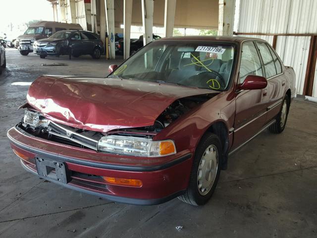 JHMCB7674NC053485 - 1992 HONDA ACCORD EX BURGUNDY photo 2