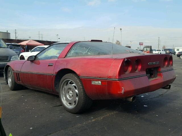 1G1YY2184H5108947 - 1987 CHEVROLET CORVETTE RED photo 3