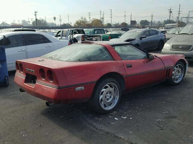 1G1YY2184H5108947 - 1987 CHEVROLET CORVETTE RED photo 4