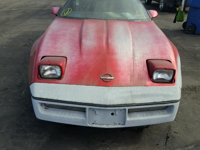 1G1YY2184H5108947 - 1987 CHEVROLET CORVETTE RED photo 9