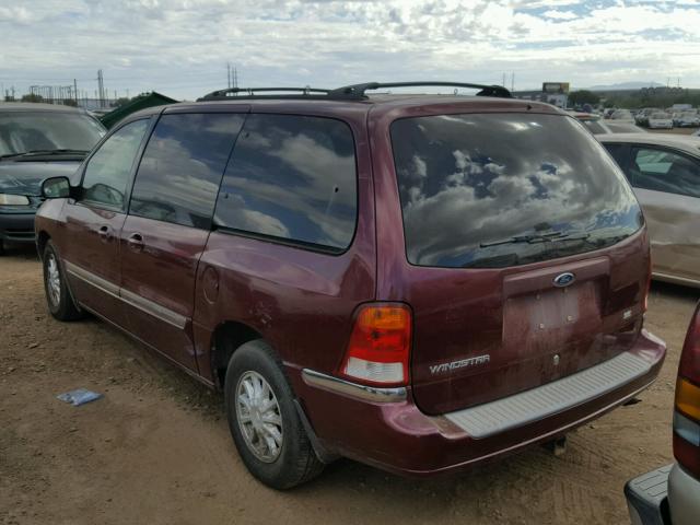 2FMZA5244XBB15707 - 1999 FORD WINDSTAR S BURGUNDY photo 3