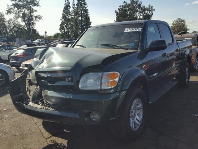 5TBET38184S460899 - 2004 TOYOTA TUNDRA DOU GREEN photo 2