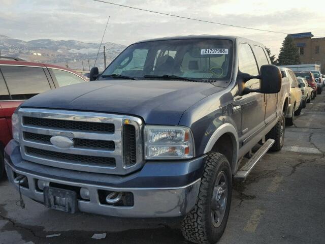 1FTWW31P45EC75810 - 2005 FORD F350 SRW S BLUE photo 2