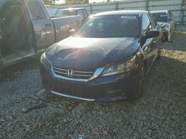 1HGCR2F57FA222623 - 2015 HONDA ACCORD SPO BLUE photo 2