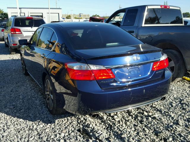 1HGCR2F57FA222623 - 2015 HONDA ACCORD SPO BLUE photo 3