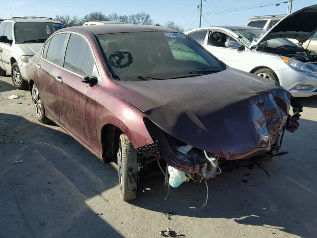 1HGCR2F35EA060567 - 2014 HONDA ACCORD LX BURGUNDY photo 1