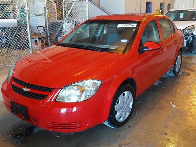 1G1AD5F55A7169912 - 2010 CHEVROLET COBALT 1LT RED photo 2