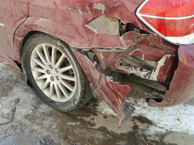 1G8ZV57717F146210 - 2007 SATURN AURA XR RED photo 9