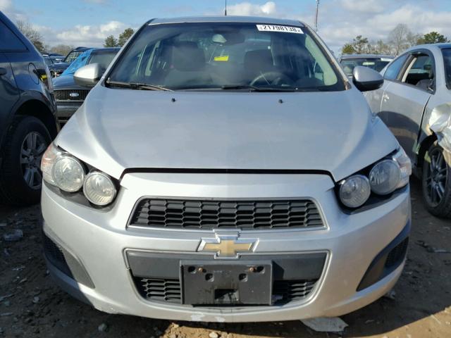 1G1JC5SH1C4206185 - 2012 CHEVROLET SONIC LT SILVER photo 9