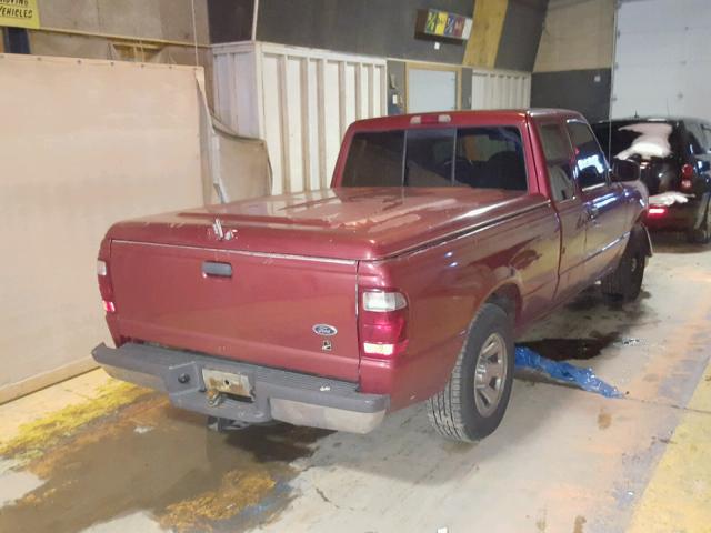 1FTYR14V61TA72681 - 2001 FORD RANGER SUP RED photo 4