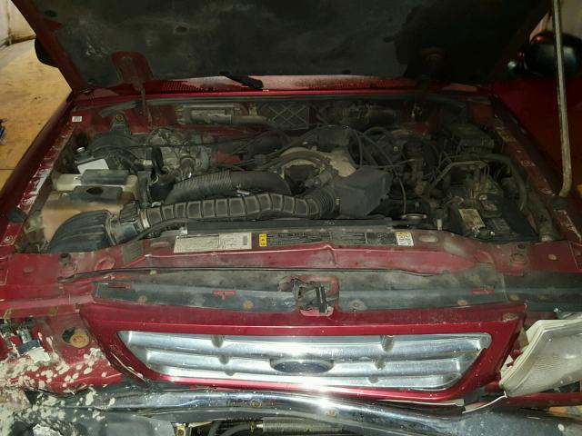 1FTYR14V61TA72681 - 2001 FORD RANGER SUP RED photo 7