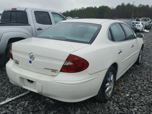 2G4WD562351355451 - 2005 BUICK LACROSSE C WHITE photo 4