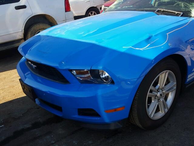 1ZVBP8AMXC5277036 - 2012 FORD MUSTANG BLUE photo 9