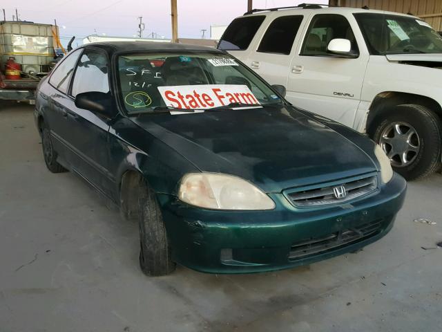 1HGEJ6222YL040287 - 2000 HONDA CIVIC DX GREEN photo 1