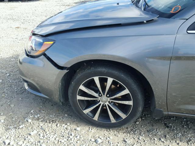 1C3CCBHG5CN279281 - 2012 CHRYSLER 200 S GRAY photo 9