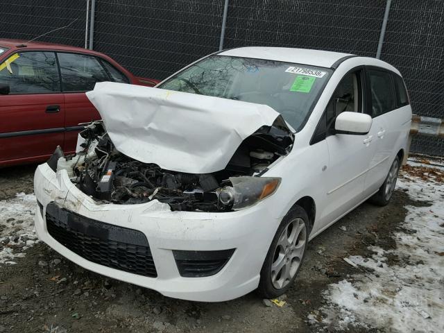 JM1CR29L290340467 - 2009 MAZDA 5 WHITE photo 2