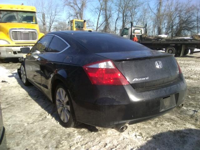 1HGCS22859A012806 - 2009 HONDA ACCORD EXL BLACK photo 3