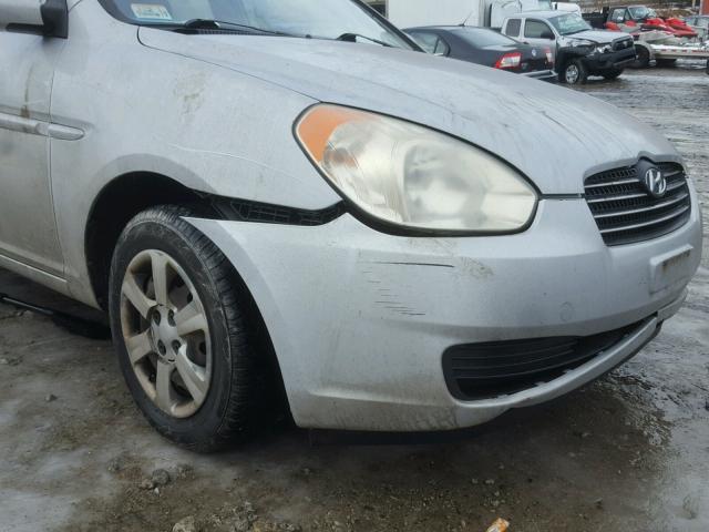 KMHCN46C56U056018 - 2006 HYUNDAI ACCENT GLS SILVER photo 9