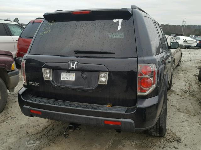 5FNYF28597B002726 - 2007 HONDA PILOT EXL BLACK photo 4