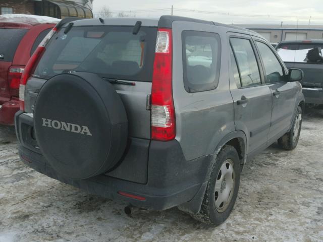 SHSRD78576U438621 - 2006 HONDA CR-V LX GRAY photo 4