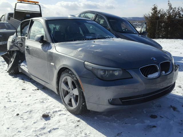 WBANV13508CZ51147 - 2008 BMW 528 XI GRAY photo 1