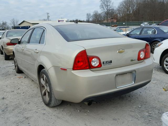 1G1ZF57549F117586 - 2009 CHEVROLET MALIBU HYB GOLD photo 3