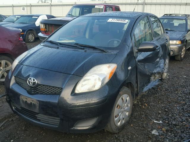 JTDKT903695253340 - 2009 TOYOTA YARIS BLACK photo 2