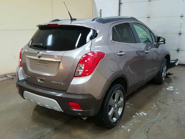 KL4CJGSB1EB625482 - 2014 BUICK ENCORE BROWN photo 4