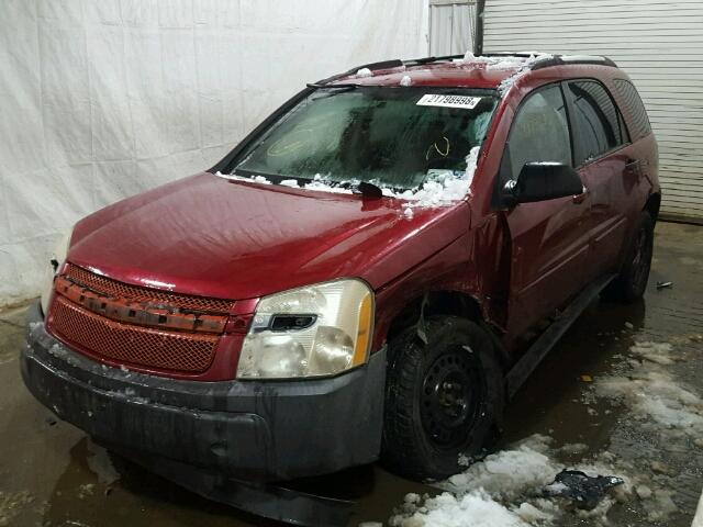 2CNDL13F156174264 - 2005 CHEVROLET EQUINOX LS MAROON photo 2