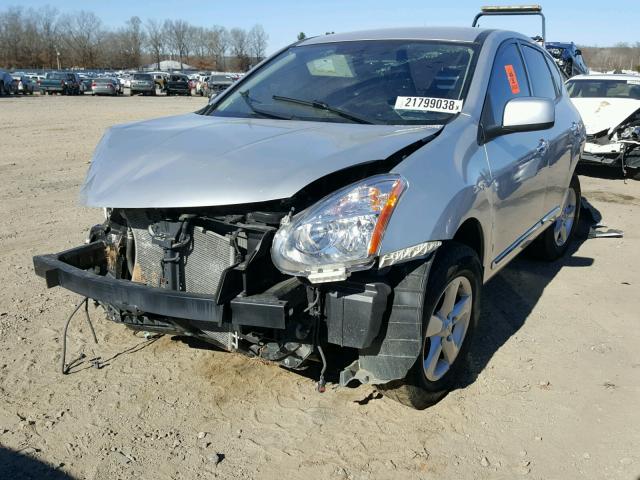 JN8AS5MT0DW522862 - 2013 NISSAN ROGUE S SILVER photo 2