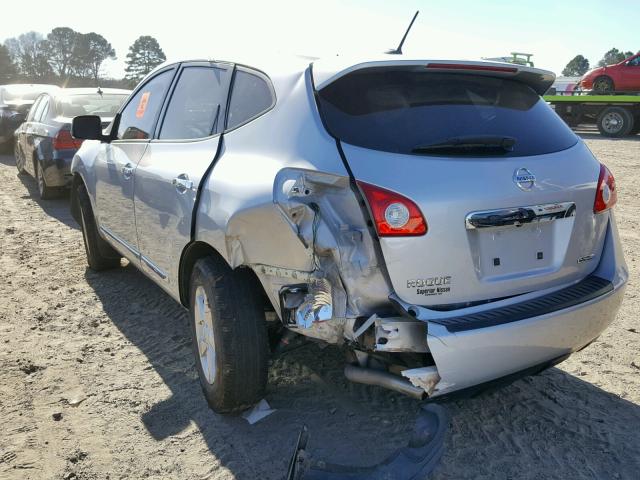 JN8AS5MT0DW522862 - 2013 NISSAN ROGUE S SILVER photo 3