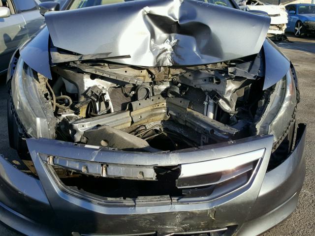 1HGCS1B87BA001516 - 2011 HONDA ACCORD EXL GRAY photo 9