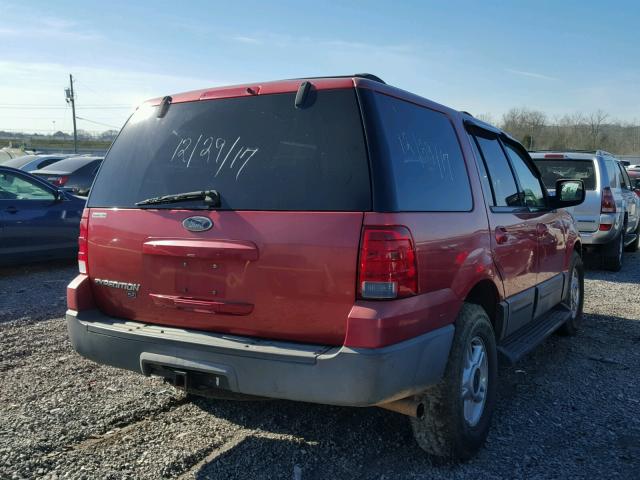 1FMPU16W13LA19921 - 2003 FORD EXPEDITION RED photo 4