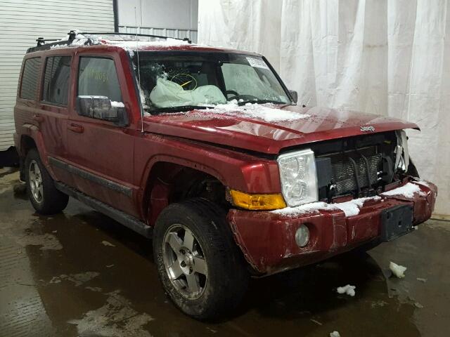 1J8HG48K49C554559 - 2009 JEEP COMMANDER BURGUNDY photo 1